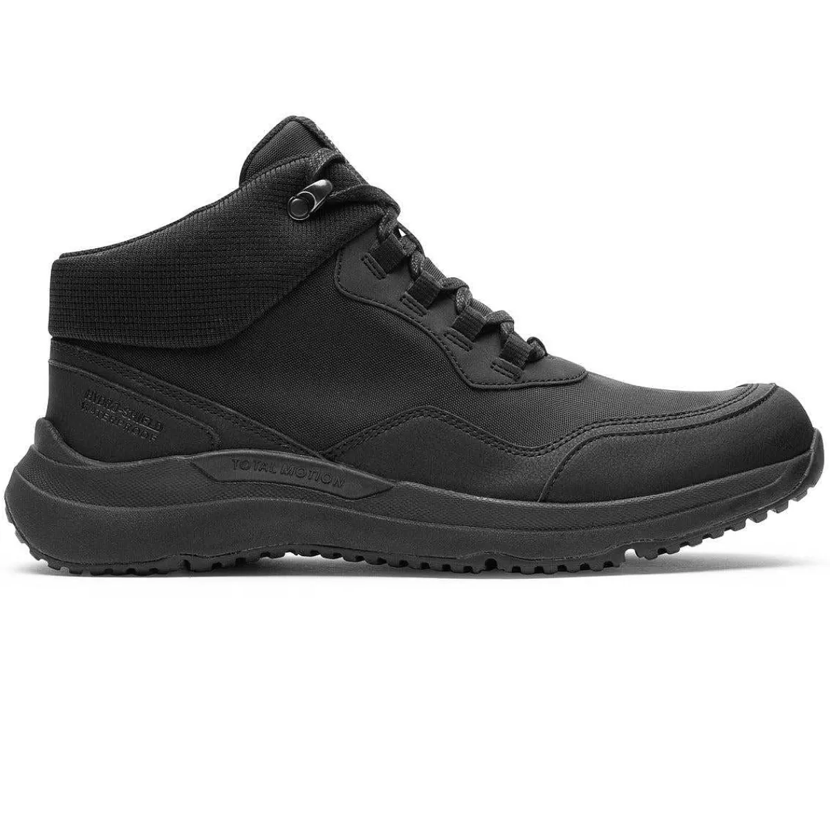 Rockport Bota de caminhada feminina Total Motion Trail à prova d'água para todos os climas Têxtil Preto Wp Eco*Mulher