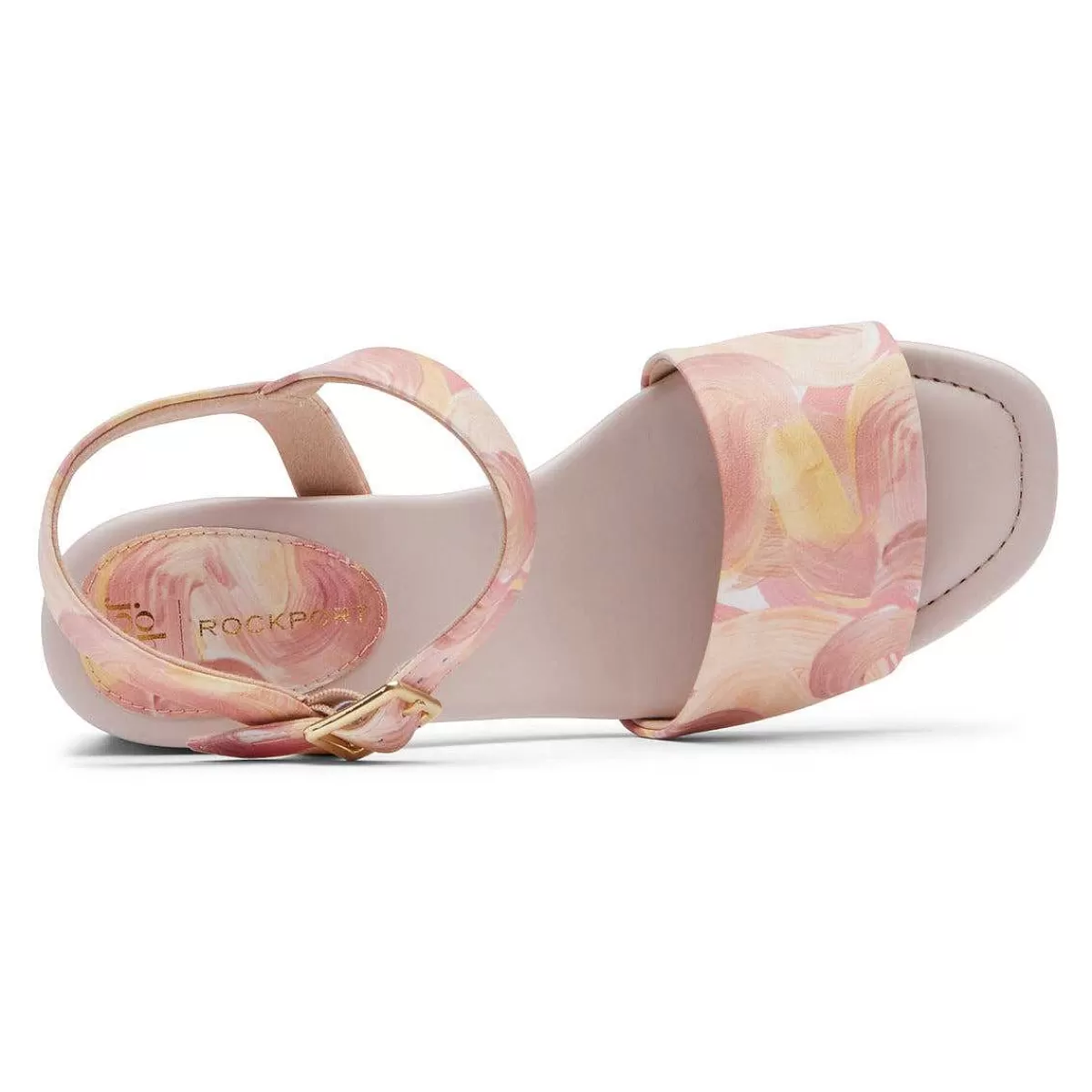 Rockport Mulheres Oh alegria! Salto Farrah com 2 tiras Rosa pictórico*Mulheres